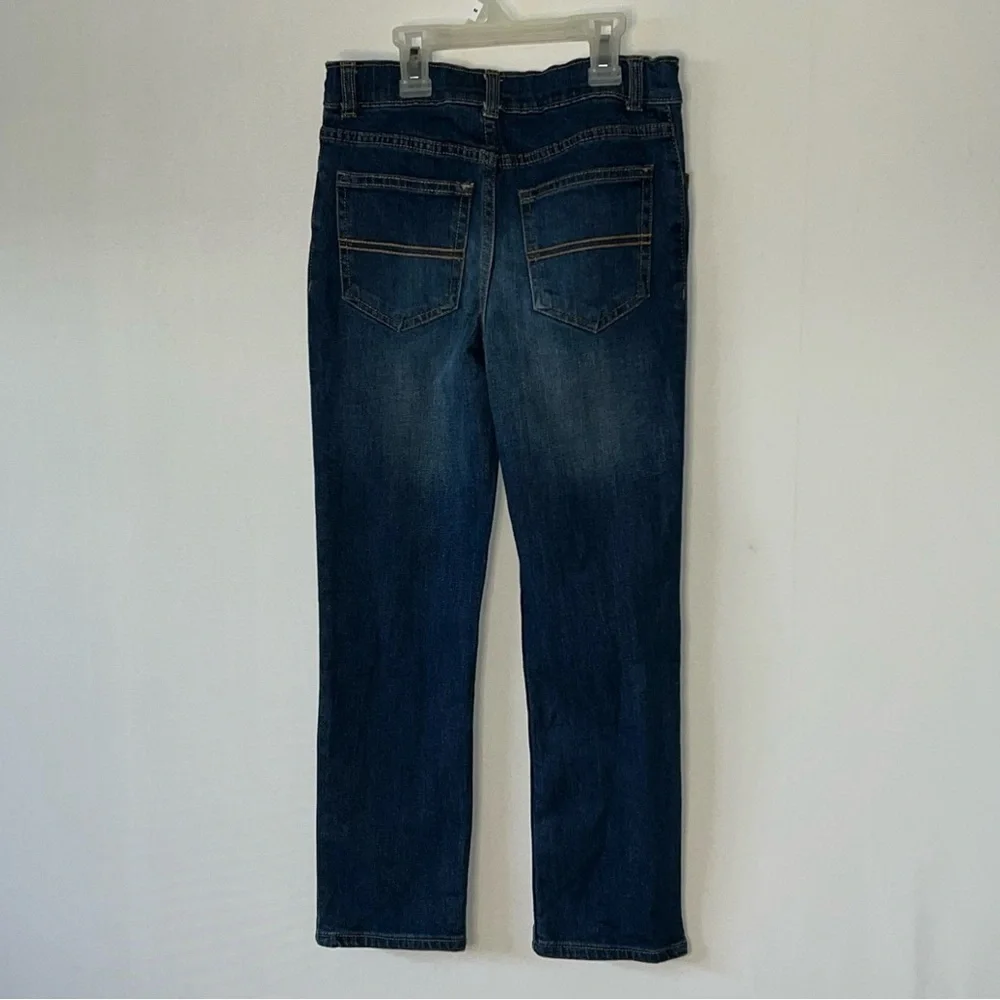 Carters Kids Jeans Girls Size 8 Skinny Stretch Denim Dark Blue.